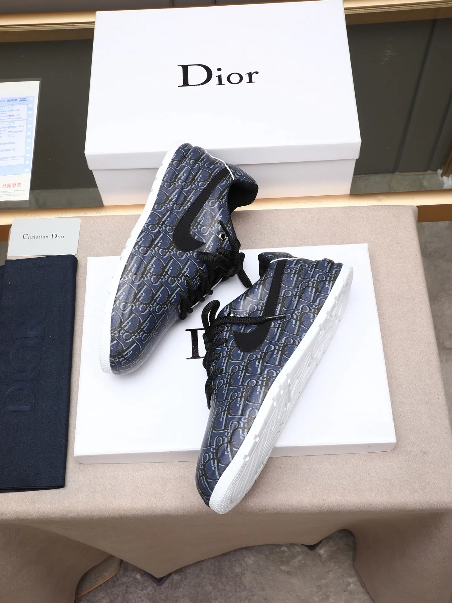 🔥🔥🔥Men's shoes💰560 [Leather bag sole craftsmanship] Dior European station men's shoes new internet celebrity 🔥🔥🔥 popular dad genuine leather bag sole inner layer high men's shoes, made of first-layer cowhide ➕Imported custom materials popular breathable, comfortable and soft leather sports shoes, breathable mesh lining, leather insole, size 38-44 (45 46 custom-made)